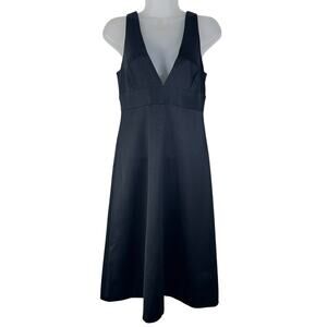 J.Crew Dress Womens‎ 4 Black Virgin Wool Sleeveless Empire Waist Wedding Party…